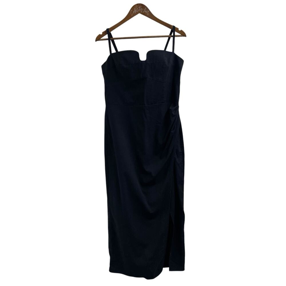 Reformation Alfred Dress 12 Sleeveless Midi Dress Sweetheart Neckline Fitted